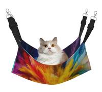 Colorful Outer Space Clouds Cosmic Planets Moon Earth Printed Pet Hammock - Sleeping Hammock For Cats, Rabbits, Ferrets, Puppies, Small Animals