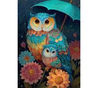 Colorful Owl 1200 Piece Jigsaw Puzzles for Adults, Colourful, Challenging & Brainteasing Adult puzzles 1200 Pieces Umbrella, Fun jigsaws for The Whole Family 30x20 inch