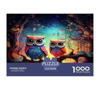 Colorful Owl Couple Thick Sturdy Paper Perfect for Enhancing Cognitive Skills, Memory And Mental Focus 52x38cm/1000pcs