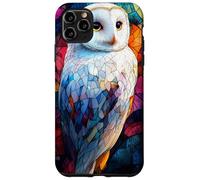 Colorful Owl in Twilight Glass Mosaic Design Case for iPhone 11 Pro Max