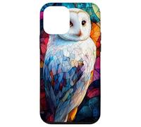 Colorful Owl in Twilight Glass Mosaic Design Case for iPhone 12 mini