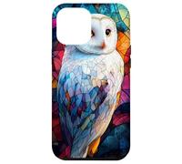 Colorful Owl in Twilight Glass Mosaic Design Case for iPhone 12 Pro Max