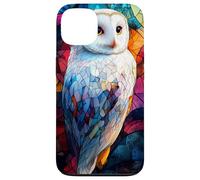 Colorful Owl in Twilight Glass Mosaic Design Case for iPhone 13