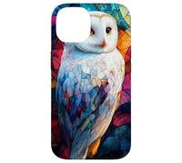 Colorful Owl in Twilight Glass Mosaic Design Case for iPhone 14
