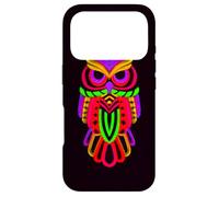 Colorful Owl Line Art Geometric Abstract Night Bird Graphic Case for iPhone 17 Pro