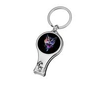 Colorful Owl Watercolor Personalized Nail Clippers for Fingernails Metal Fingernail Cutter Gift for Adults