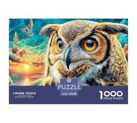 Colorful Owls 1000 Piece Jigsaw Puzzle for All Ages - Eco-Friendly Recycled Paper, A Great Gift Idea And Home Decoration Project 52x38cm/1000pcs