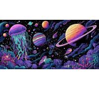 Colorful Paint by Numbers for Adults Universe Painting by Numbers for Children Beginners,DIY Art Craft Paint Hobbies for Adults Women,Home Room Decor,Gifts for Women,50x100cm Without Frame,-fu646u