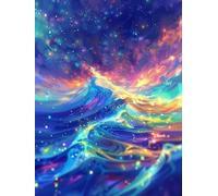 Colorful Paint by Numbers for Adults with Frame, Large Paint by Number Canvas Kits, DIY Color Oil Painting Acrylic Paints with Brushes, Hobbies for Adults Women, Home Wall Decor Gifts 100x135cm J8-53