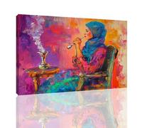 Colorful Paint by Numbers for Adults with Frame, Retro Paint by Number Canvas with Acrylic Paints Brushes, Hobbies for Adults Women DIY Oil Painting Kits for Home Wall Decor Gifts 20x28 inch,kk-629