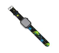 Colorful Paint Splatters Pattern Watch Bands Silicone Sport Bands Replacement Strap Wristbands Compatible with Apple Watch 38mm/40mm