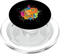 Colorful Palette Colors Painting Paint Brush Art Artist Draw PopSockets PopGrip for MagSafe