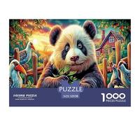 Colorful Pandas 1000 Piece Jigsaw Puzzle for All Ages - Eco-Friendly Recycled Paper, A Great Gift Idea And Home Decoration Project 52x38cm/1000pcs