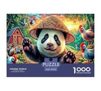 Colorful Pandas 1000 Piece Jigsaw Puzzle for All Ages - Eco-Friendly Recycled Paper, A Great Gift Idea And Home Decoration Project 70x50cm/1000pcs