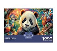 Colorful Pandas 1000 Piece Jigsaw Puzzle for All Ages - Eco-Friendly Recycled Paper, A Great Gift Idea And Home Decoration Project 38x26cm/1000pcs
