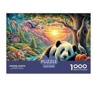Colorful Pandas 1000 Piece Jigsaw Puzzle for Family - Fun Challenge for Adults & Kids, A Great Gift And Interactive Home Decor Project 70x50cm/1000pcs