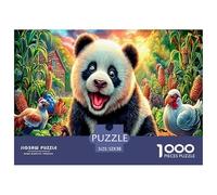 Colorful Pandas 1000 Piece Puzzle for Adults - Challenging Jigsaw for Mindfulness & Wall Art, Premium Quality with Detailed Art Print 52x38cm/1000pcs