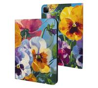 Colorful Pansies Butterflies Case Compatible with iPad 10th 9th / 8th / 7th Generation (2021/2020/2019)