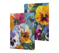 Colorful Pansies Butterflies Case Compatible with iPad 10th 9th / 8th / 7th Generation (2021/2020/2019)
