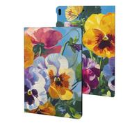 Colorful Pansies Butterflies Case Compatible with iPad 10th 9th / 8th / 7th Generation (2021/2020/2019)