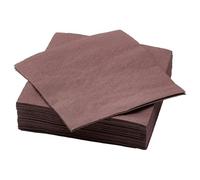 Colorful Paper Napkins - 2 Size Options, Assorted Colors - Soft & Absorbent - Ideal for Parties, Dining, and Celebrations (Brown-red, 33 X 33 CM)