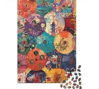 Colorful Paper Umbrella Jigsaw Puzzle 1000 Piece Jigsaw Puzzle for Adults Pattern Relaxing Home Decor Gift 70x50cm/1000pcs