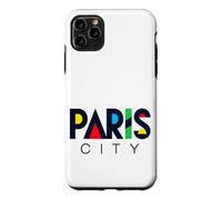 Colorful Paris City Modern Geometric Typography Case for iPhone 11 Pro Max