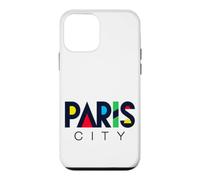 Colorful Paris City Modern Geometric Typography Case for iPhone 12 mini