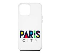 Colorful Paris City Modern Geometric Typography Case for iPhone 12 Pro Max