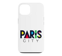 Colorful Paris City Modern Geometric Typography Case for iPhone 13
