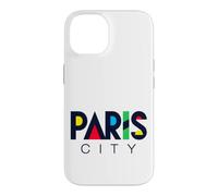 Colorful Paris City Modern Geometric Typography Case for iPhone 14