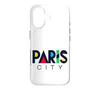 Colorful Paris City Modern Geometric Typography Case for iPhone 17