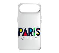 Colorful Paris City Modern Geometric Typography Case for iPhone Air