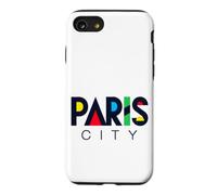 Colorful Paris City Modern Geometric Typography Case for iPhone SE (2020) / 7/8