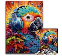 Colorful Parrot 1000-Piece Jigsaw Puzzle cardboard Jigsaw Puzzles for Adults Challenging Brain Teaser - Relaxing Toy for Teenagers 26X38CM/10.23x14.96inch
