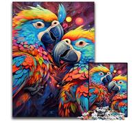 Colorful Parrot 1000 Piece Jigsaw Puzzle Difficult Puzzles for Adults for Teenagers, Family Game Night, Brain-Challenging Gift Idea 50x75CM/19.68x29.52inch