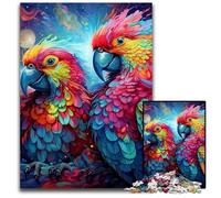 Colorful Parrot 1000 Piece Jigsaw Puzzle Impossible Jigsaw Puzzles for Adults Ideal for Teenagers & Collectors, Travel Gift, Family Activity 26X38CM/10.23x14.96inch