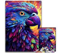Colorful Parrot 1000 Piece Jigsaw Puzzle Impossible Jigsaw Puzzles for Adults Ideal for Teenagers & Collectors, Travel Gift, Family Activity 50x75CM/19.68x29.52inch