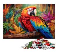 Colorful Parrot 1000 Piece Jigsaw Puzzles for Adults Puzzles for Adults Brain Challenge Gift, Educational Activity for Teenagers 26X38CM/10.23x14.96inch