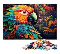 Colorful Parrot 1000 Piece Puzzle Jigsaw Puzzles DIY Decoration, Brain Challenge, for Adult, Family, 50x75CM/19.68x29.52inch