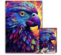 Colorful Parrot 1000 Pieces Puzzle Gifts Impossible Jigsaw Puzzles for Adults Challenging Brain Teaser for Teenagers, Family Fun Interactive Game 26X38CM/10.23x14.96inch