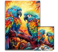 Colorful Parrot 1000 Pieces Puzzles for Adults cardboard Jigsaw Puzzles for Home Decor, Brain Training 26X38CM/10.23x14.96inch