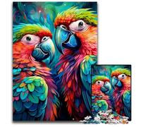 Colorful Parrot 1000Pc Adults Jigsaw Puzzle cardboard Jigsaw Puzzles for Adults Educational Brain Teaser, Artistic Home & Office Decor, 14+ Age 26X38CM/10.23x14.96inch