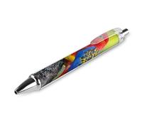 Colorful Parrot Bird Retractable Ballpoint Pens Black Ink 0.5mm Fine Tip Ball Point Pencil Office Supplies