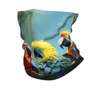 Colorful Parrot Birds Feather Tree Branch Thicket Bandana Comfortable Headband Novelty Face Cover For Sports Men Workout 25X50Cm
