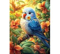 Colorful Parrot in A Magical Garden 500 Piece Jigsaw Puzzle for Adults Teens Wildlife Pet Jigsaw Festive Gathering Family Bonding Whimsical Design Great Gift for Loved Ones 500 PCS