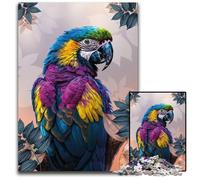 Colorful Parrot in Low Poly StyleAdult Jigsaw Puzzles 1000 Pieces Jigsaw Puzzles Family Activity Brain Teaser Home Decor 1000 PCS(75x50cm)
