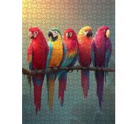 Colorful Parrot Jigsaw Puzzle 2000 Piece, Puzzles for Adults 2000, The Impossible Challenge, Jigsaw Puzzle Games Classic Educational, Wooden Puzzles, for Home Wall Decoration Gift FNKL1-154