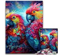 Colorful Parrot JigsawPuzzle 1000 Pieces for Adults Challenging Puzzles Challenging DIY Brain Teaser for Teenagers 50x75CM/19.68x29.52inch