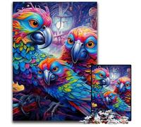 Colorful Parrot JigsawPuzzle 1000 Pieces for Adults Puzzles for Adults DIY Home Decor Gift, Brain Teaser Game 26X38CM/10.23x14.96inch
